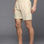 Men Yellow Solid Swim Shorts