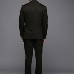 Men Black Solid Slim Fit Single-Breasted 3-Piece Formal Suit