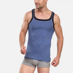 Men Blue Solid Innerwear