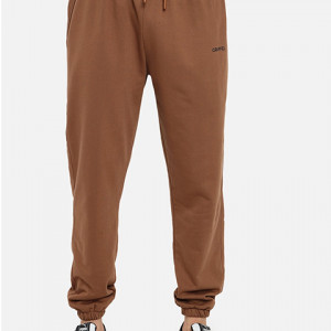 Men Brown Solid Cotton Tracksuit