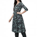 Women's Cotton Kurta Trouser with Dupatta Set